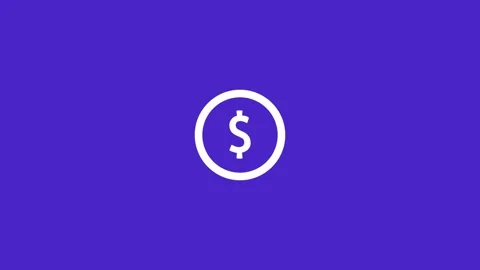 Minimalist White Circle on Purple Background Stock Footage 332984256