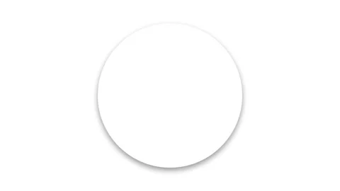 Minimalist white circle text box animation with raised bevel effect shadow. Stock Footage 317775874