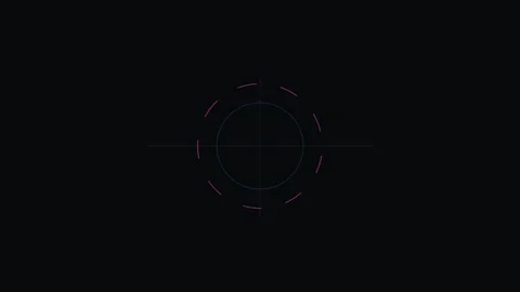 Minimalist white circular abstract loop loading symbol animation on dark scre Stock Footage 343660505