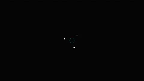 Minimalist white circular dot constellation isolated against a deep black b.. Vídeos de archivo 339619376