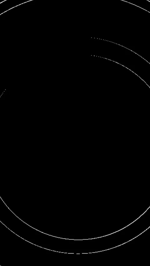 Minimalist White Concentric Circles Rotation Animation Видео 344402613