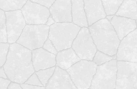 Minimalist white cracked surface texture with large polygonal shapes and subtle Stock Illustration
