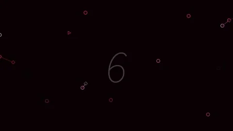 Minimalist white digit nine on black background for abstract counting or gr.. Stock Footage 342206779