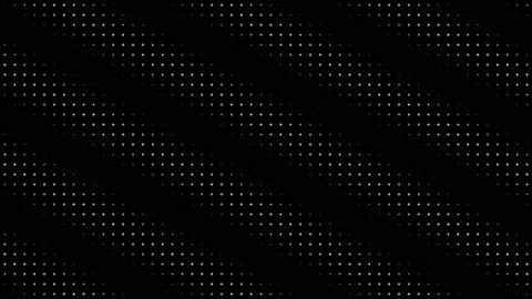 Minimalist white dot grid waving on a black background Stock Footage 335875046