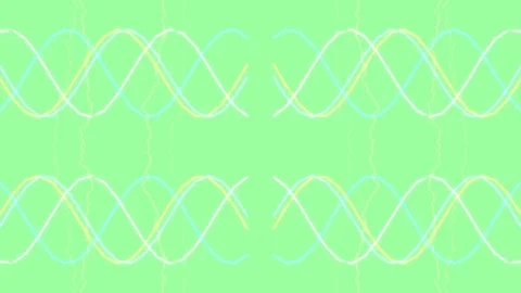 Minimalist White Infinity Loop Pattern on Vibrant Pink Background Stock Footage 336536335