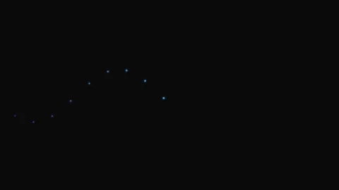 Minimalist white light streaks captured against a deep black background Stock Footage 339617705