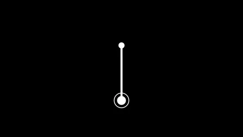Minimalist white line and circle animation on black background abstract mot.. Stock Footage 337958812