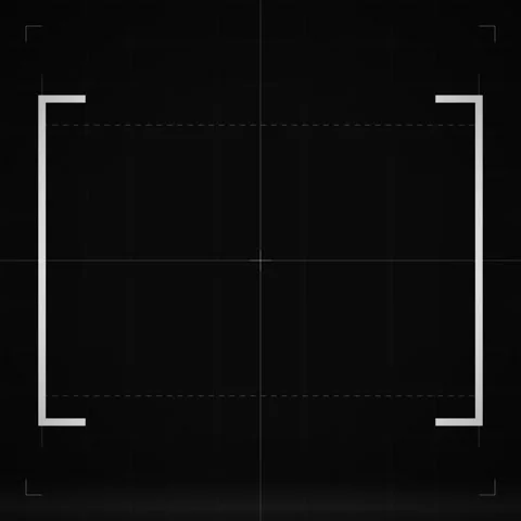 Minimalist White Line Square on Black Background - Abstract Geometric Shape Stock Footage 346284191