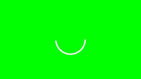Minimalist White Loading Circle Progress Indicator Isolated on a Green Screen Stock Footage 336933779