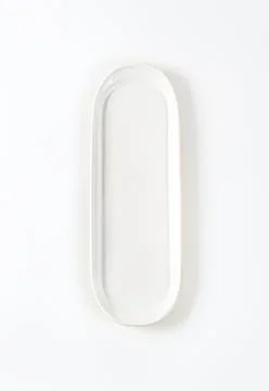 Minimalist white oval loop shape design Photos