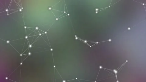 Minimalist White Plexus Network on Soft Gradient Stock Footage 328557507