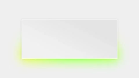 Minimalist White Rectangle with Green Neon Glow Animation Stock Footage 333895808