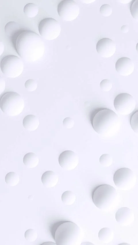Minimalist white sphere pattern moving on plain background. 스톡 동영상 342420872