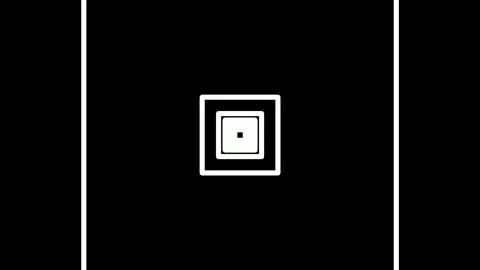 Minimalist White Square Frame Tech HUD Stock Footage 331649363