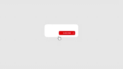 Minimalist White Subscribed Button Pop Up Lower Third Stock Footage 340874057
