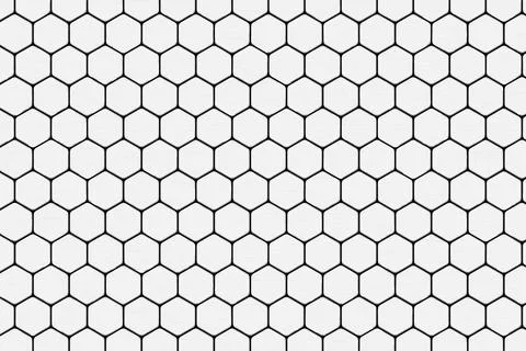 Minimalist white technology background with subtle hexagonal grid pattern and Stock Illustration
