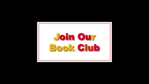 Minimalist white text box frame with join our book club blinking text effec.. Stock Footage 338159952