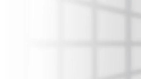 Minimalist white wall background with soft window frame shadow overlay. Stock Illustration