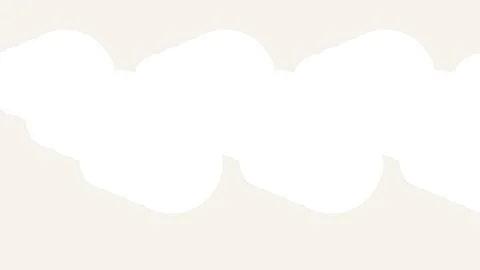 Minimalist white wavy line pattern on transparent background Stock Illustration