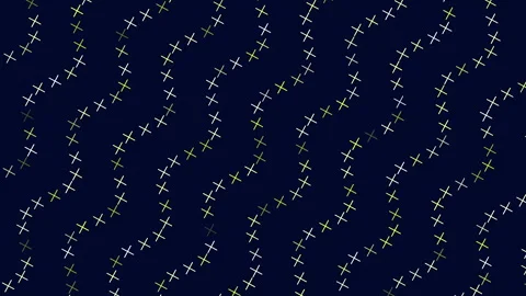 Minimalist white zigzag lines on dark blue background 스톡 동영상 322760634