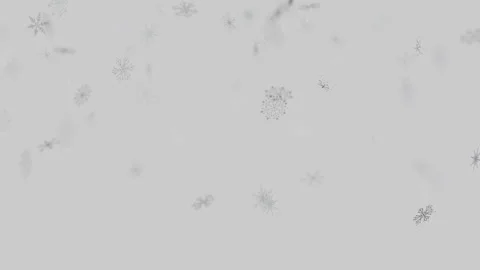 Minimalist winter background with falling hand drawn gray snowflakes Vídeos de archivo 345670317