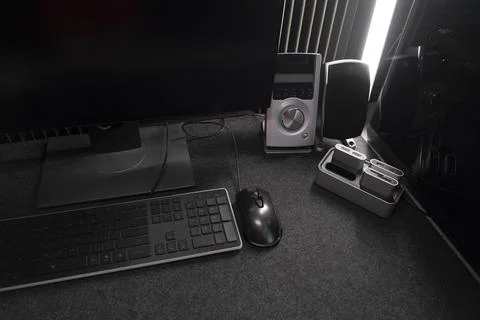 Minimalist Workplace. Stock Photos