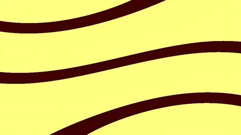 Minimalist yellow background abstract curves modern wave lines seamless patte Stock Footage 341058103