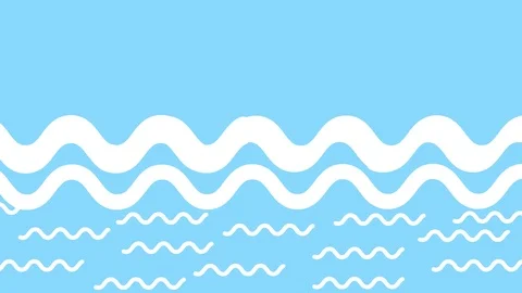 Minimalistic 2d Video pattern. Simple background with wavy lines. Stock Footage 112742071