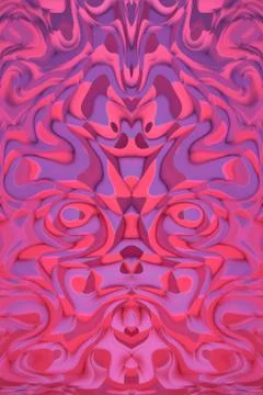 Minimalistic 3d abstract background pink mirror diamond Stock Illustration