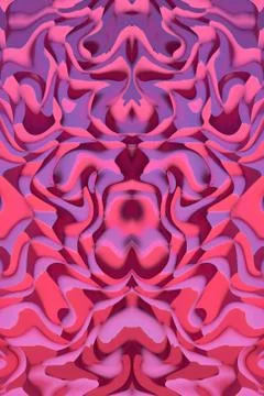 Minimalistic 3d abstract background pink mirror diamond Illustrazione stock