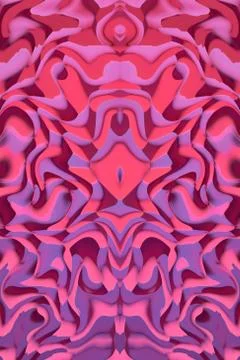 Minimalistic 3d abstract background pink mirror diamond Illustrazione stock