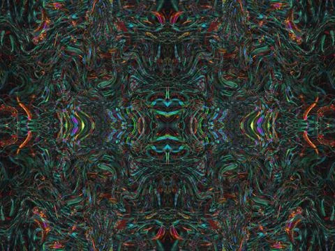 Minimalistic 3d abstract background snake skin dark multi-colored Stock Illustration