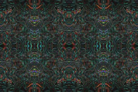 Minimalistic 3d abstract background snake skin dark multi-colored Stock Illustration