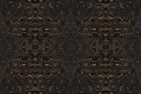 Minimalistic 3d abstract background snake skin bronze Stock Illustration
