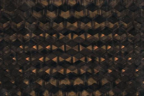 Minimalistic 3d abstract background snake skin bronze Illustrazione stock