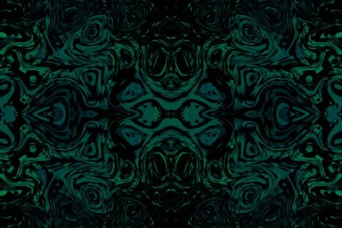 Minimalistic 3d abstract background snake skin dark green Stock Illustration
