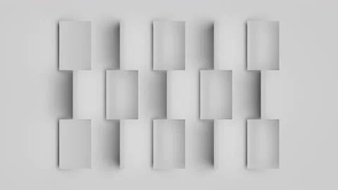 Minimalistic 3d animation. Abstract geometric gradients. Video stock 162443932