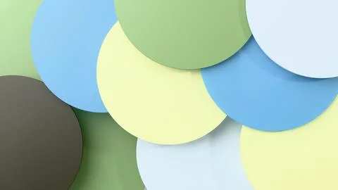 A minimalistic 3D background with shaped elements creates a dynamic geometr.. Illustrazione stock