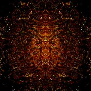 Minimalistic abstract background fire flame animal faces Stock Illustration