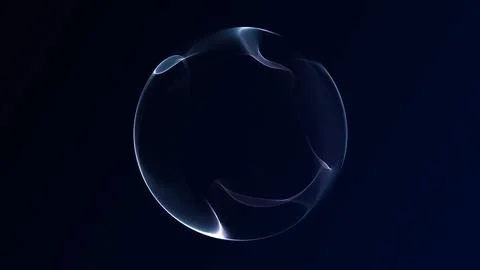 Minimalistic abstract gradient sphere with smooth grey and purple light flo.. Illustrazione stock