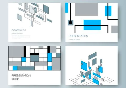 The minimalistic abstract vector editable layout of the presentation slides Illustrazione stock