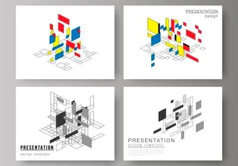 The minimalistic abstract vector editable layout of the presentation slides Stock Illustration