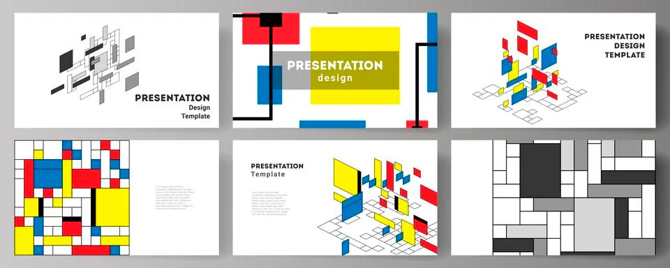 The minimalistic abstract vector editable layout of the presentation slides Stock Illustration