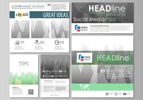 The minimalistic abstract vector illustration of the editable layout of modern Stock Illustration