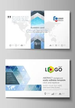 The minimalistic abstract vector illustration of the editable layout of two 스톡 일러스트