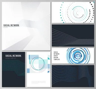 The minimalistic abstract vector illustration of the editable layouts of modern Stock Illustration