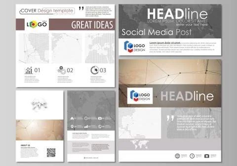 The minimalistic abstract vector illustration of the editable layout of modern Stock Illustration