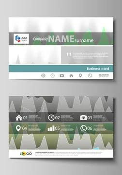 The minimalistic abstract vector illustration of the editable layout of two 스톡 일러스트