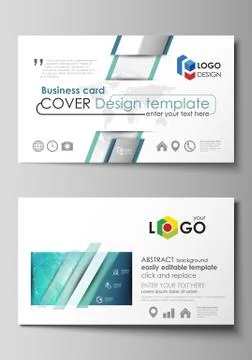 The minimalistic abstract vector illustration of the editable layout of two 스톡 일러스트