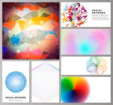 The minimalistic abstract vector illustration of the editable layouts of modern Stock Illustration